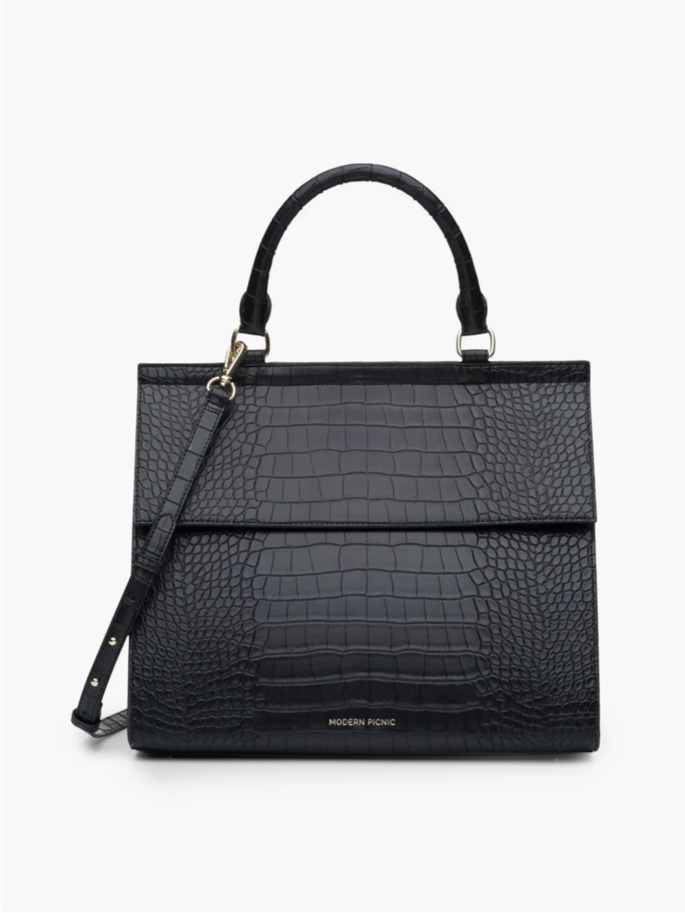 Black Croc modern picnic, the large luncher